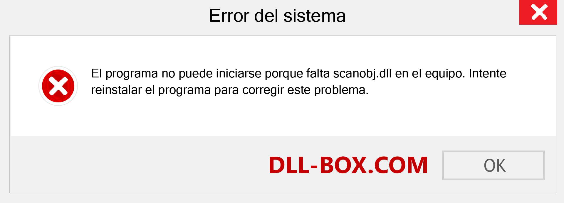 ¿Falta el archivo scanobj.dll ?. Descargar para Windows 7, 8, 10 - Corregir scanobj dll Missing Error en Windows, fotos, imágenes